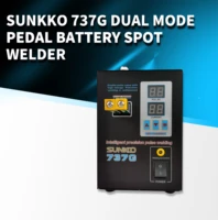 ukraine warehouse sunkko 737g 18650 lithium battery spot welder machine 1 5kw led light spot welding machine