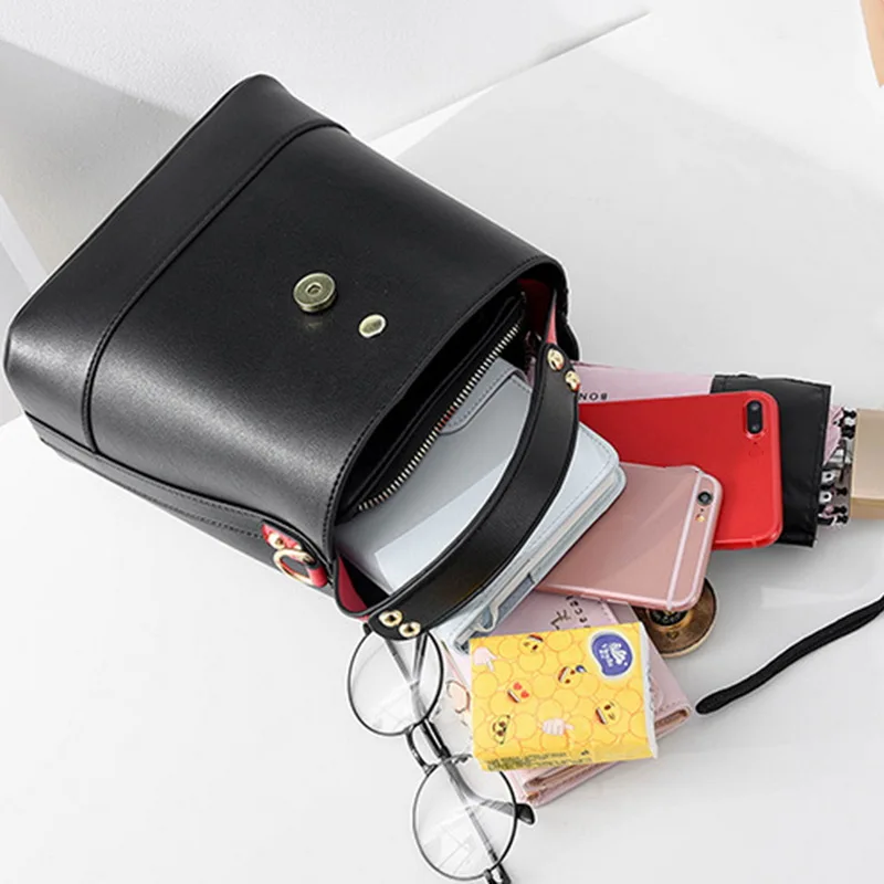 Женская сумка через плечо с каменным узором однотонная мессенджер из