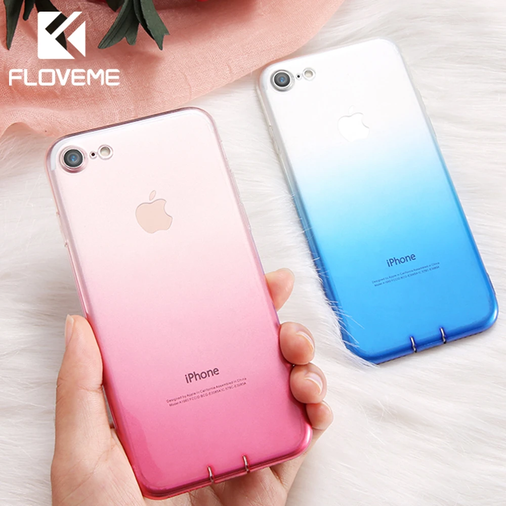 FLOVEME За чехол на айфон 8 7 6 6s xr 5 5s для iPhone 6S Plus ультратонкие Чехлы X XS Max XR прозрачные