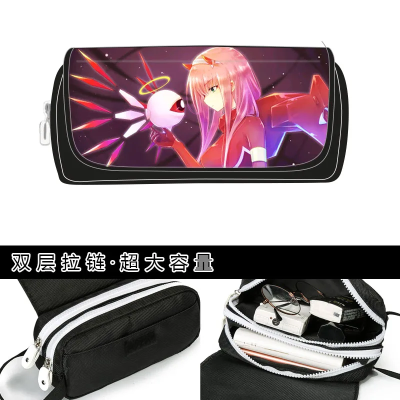 Чехол для карандашей с аниме солидный в Фране два Студенческая сумка ручек на