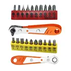 Набор гаечных ключей с трещоткой Мини-гаечный ключ с трещоткой рукоятка отвертка торцевой ключ Отвертка Ручной инструмент