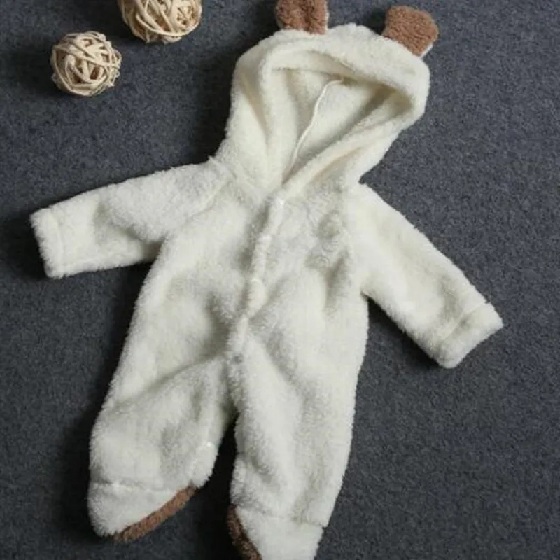 Комбинезон для новорожденных зимний костюм одежда маленьких мальчиков теплая из