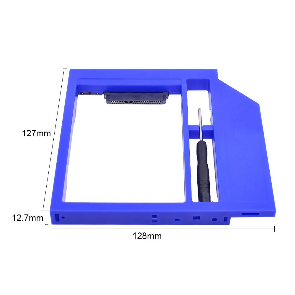 CHIPAL Универсальный SATA для 2nd HDD Caddy 12 7 мм 2 5 дюймового жесткого диска коробка SSD