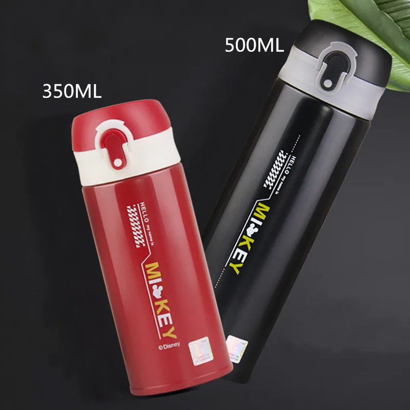 350ML 500ML Disney Mickey Mouse Cup 304 Stainless Steel Water Bottle Vacuum Insulation Car Feeding Baby Drinkware Mug | Мать и ребенок