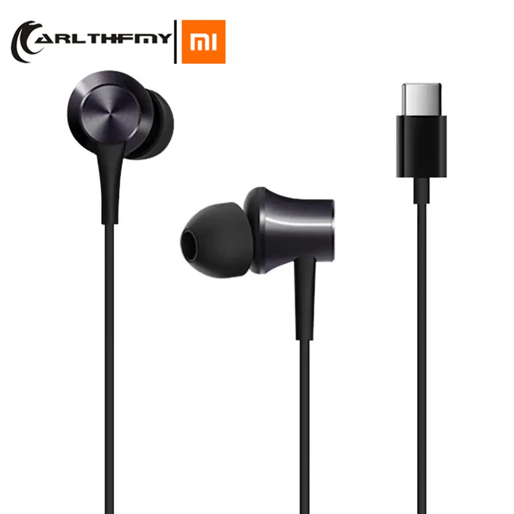 Оригинальные наушники Xiaomi Piston с разъемом типа C вкладыши Mi проводным управлением