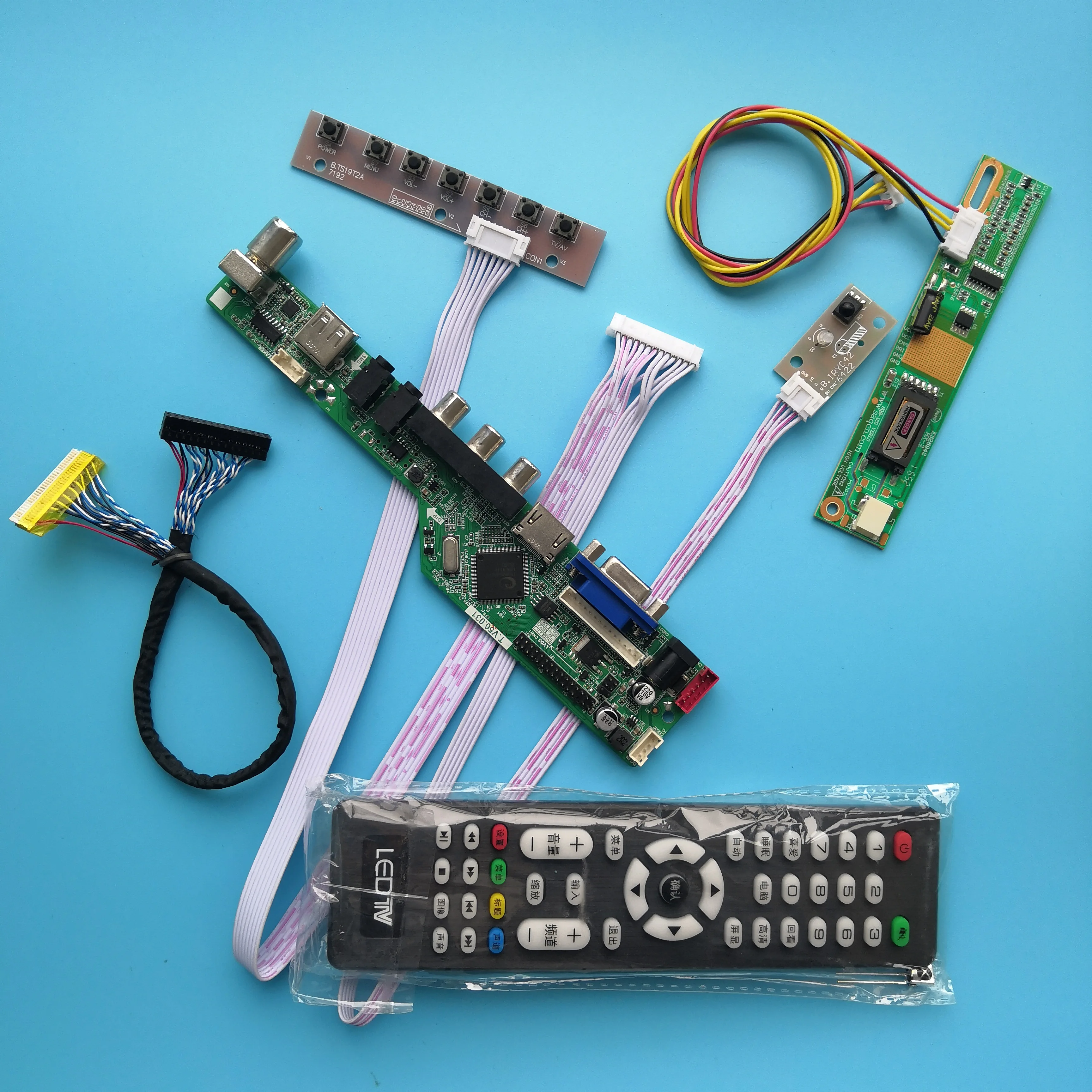 

for B154EW04 V.1 30pin Resolution Module TV Digital Signal 1 lamps 15.4" Controller Board Mother Board AV VGA 1280X800