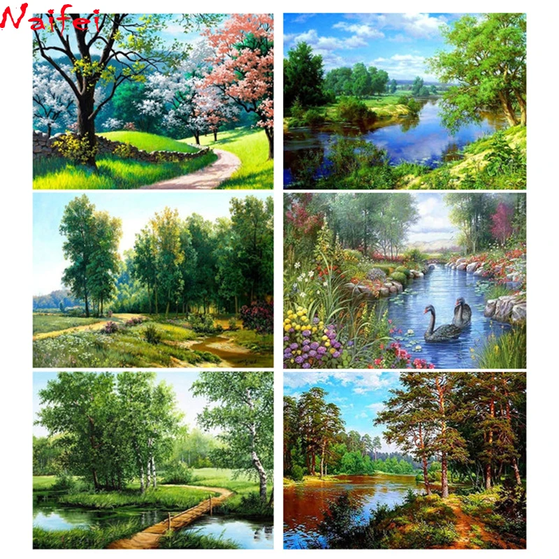 Набор для алмазной вышивки Лебедь | Дом и сад