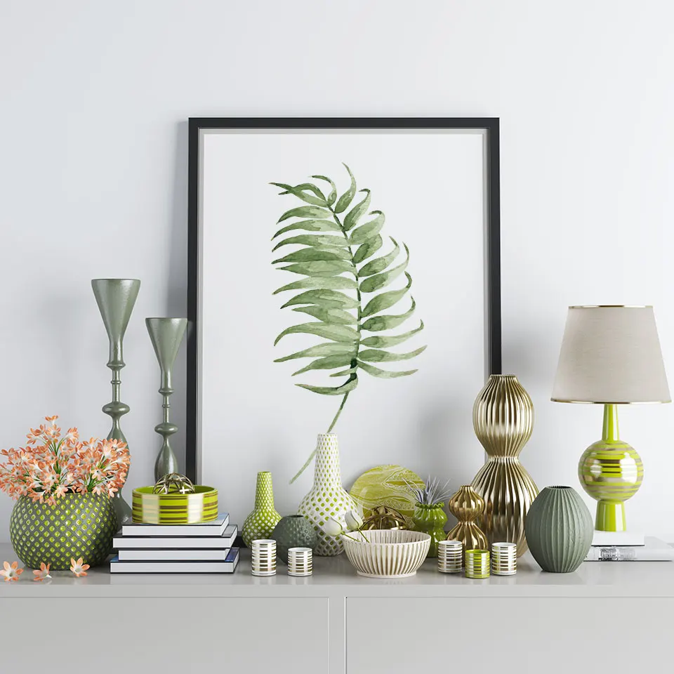 Монстера восхитительный скандинавский постер Palmaceae Картина на холсте лист