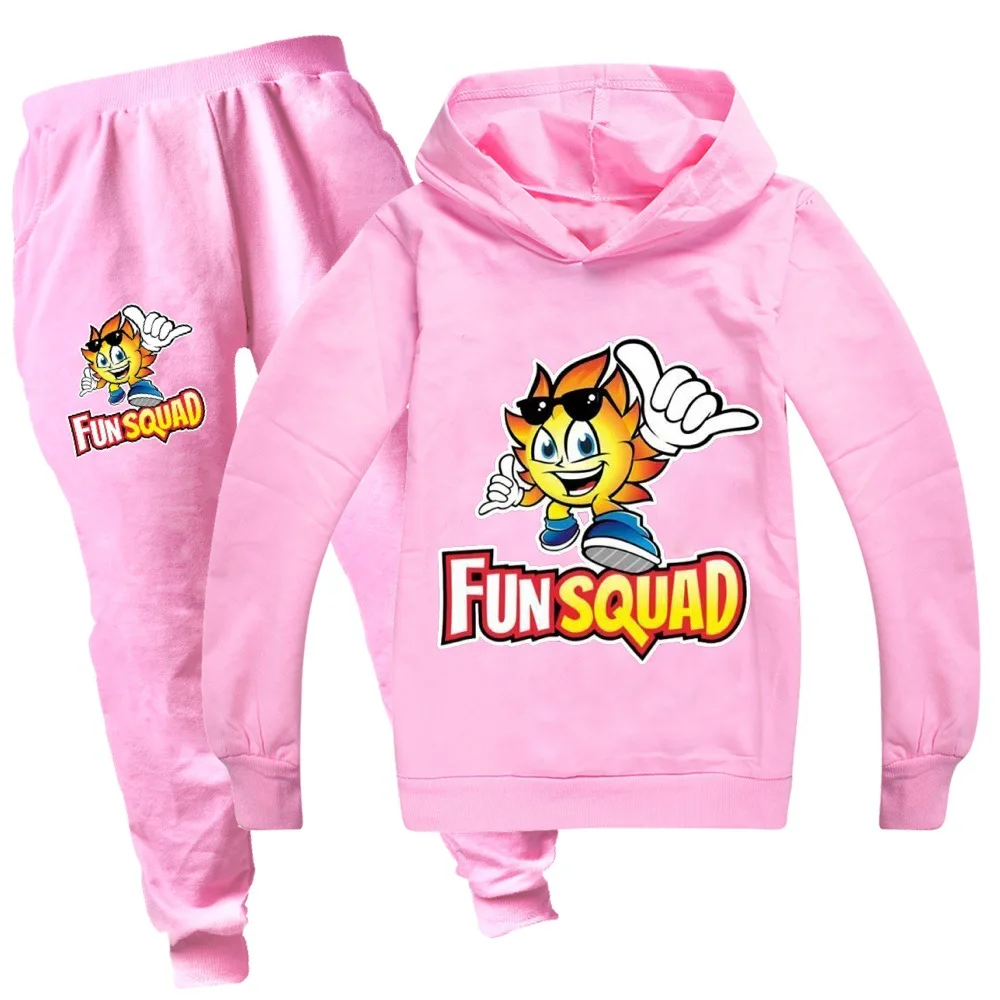 Fun Squad game Clothing Sets Boys Clothes Hoodie Boy Sweatshirt + Pants Set Teens Kids Spring Clothes Children's Clothing Sets