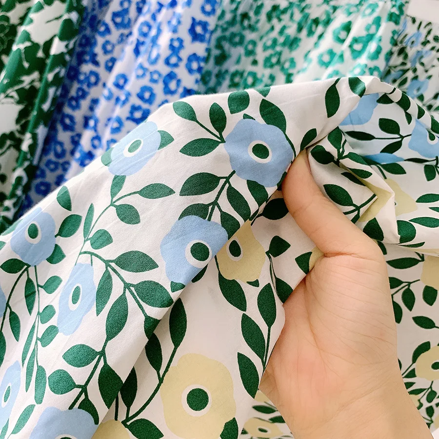 

2021 Women Summer A-Line Cotton Skirt High Waist Floral Print Boho Long Skirt Femme Faldas Jupe Saia Women Elegant Skirt