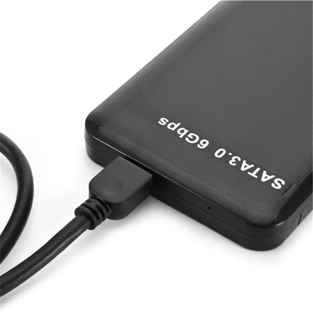 ABS 2,5 дюймов USB SATA3.0 6Gbs Внешний чехол жесткий диск SSD жесткий диск 3 ТБ корпус док-станция для хранения Коробка для 7 мм/9,5 мм 2,5 дюймов SATA