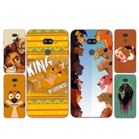 cartoon animation lion king for lg k92 k42 k22 k71 k61 k51s k41s k30 k20 q60 v60 v50 v40 v30 g8s g8 thinq transparent phone case