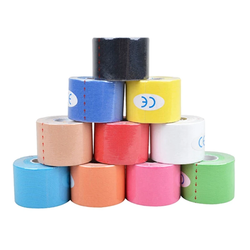 

Kinesiology Tape Athletic Taping Therapy Adhesive Bandage Waterproof Elastic Therapeutic Sports Tape For Knee Shoulder Elbow