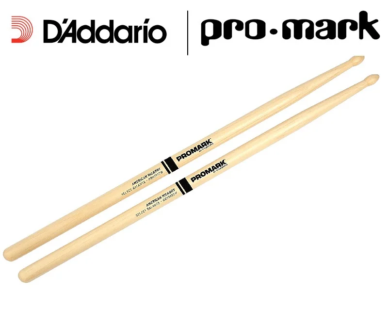 Promark от D&#x27addario Select Balance американские барабанные палочки Hickory 5A / 5B с деревянным