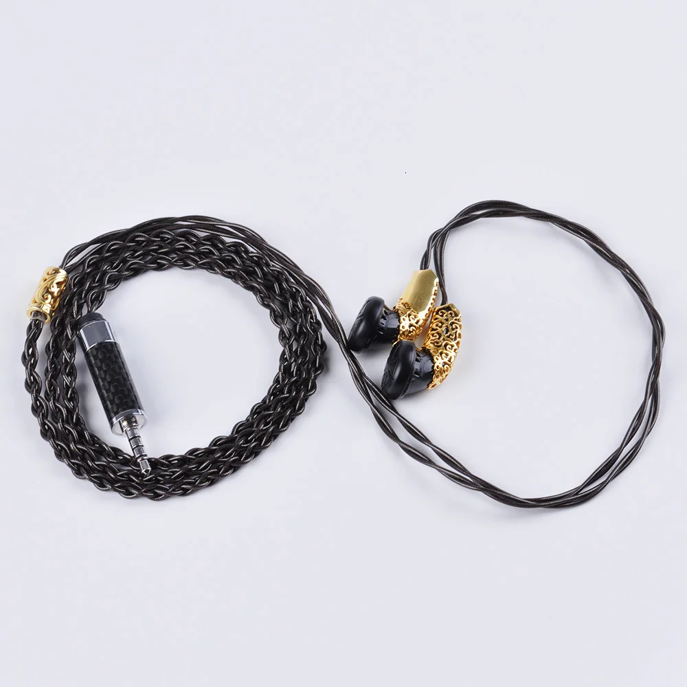 AK K's LHF In Ear Hi-Fi наушники вкладыши с плоской головкой затычки для ушей DJ наушники-вкладыши с покрытием в виде ракушки с посеребренным кабелем