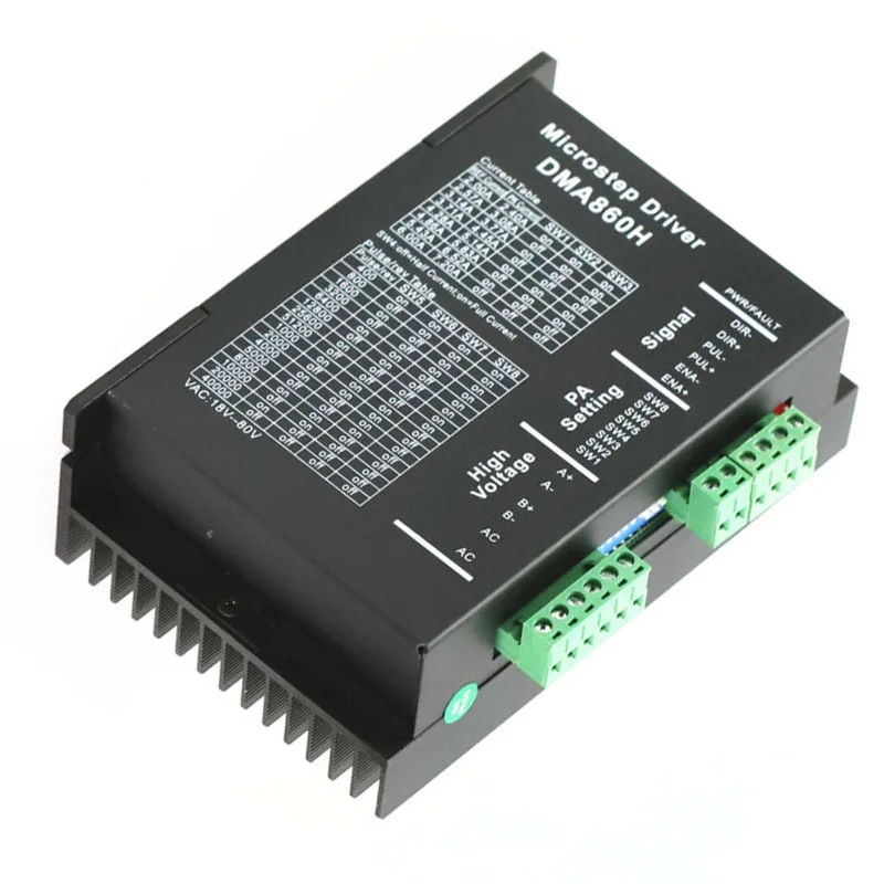 AC/DC Универсальный драйвер шагового двигателя Dm860h контроллер Nema 23 34 одна ось