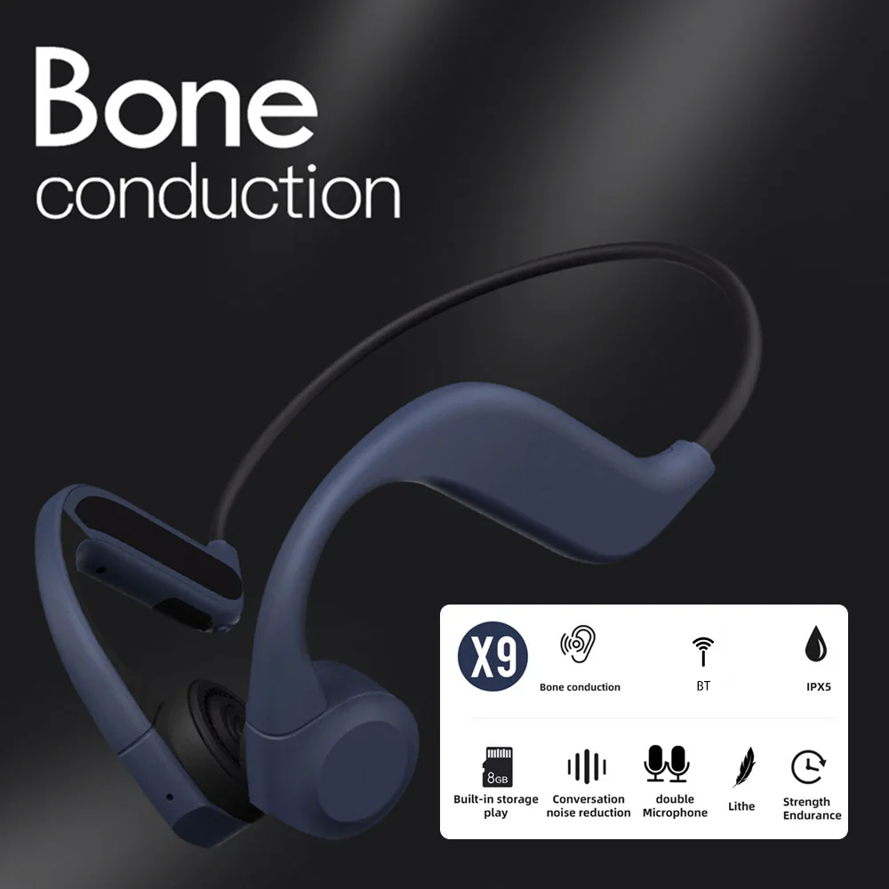 Беспроводные наушники X9 с костной проводимостью Bluetooth 5 0 стереонаушники IPX5