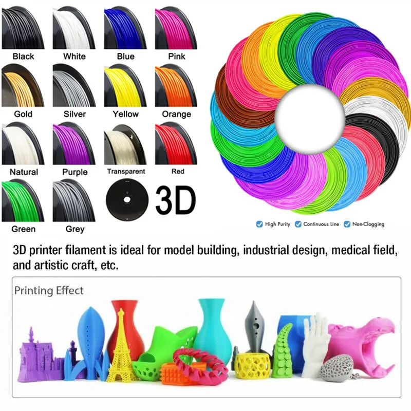 

Accessories 3D-Printer Filament Fitting New Hot Practical Tool 1.75mm 1KG