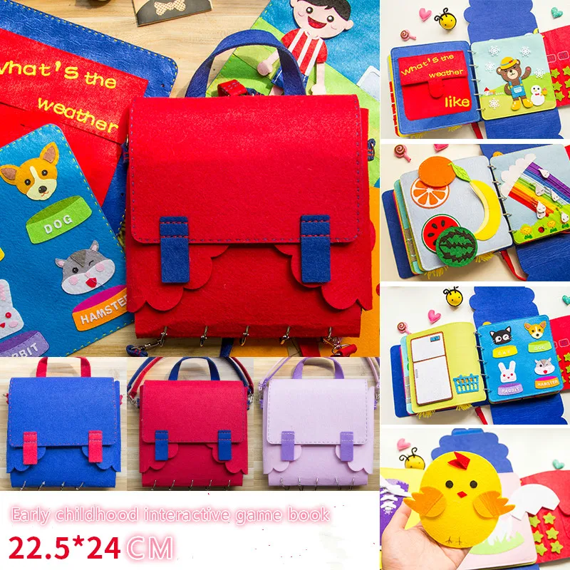 Новинка сделай сам тихая книга Детская сумка для раннего образования 2 в 1