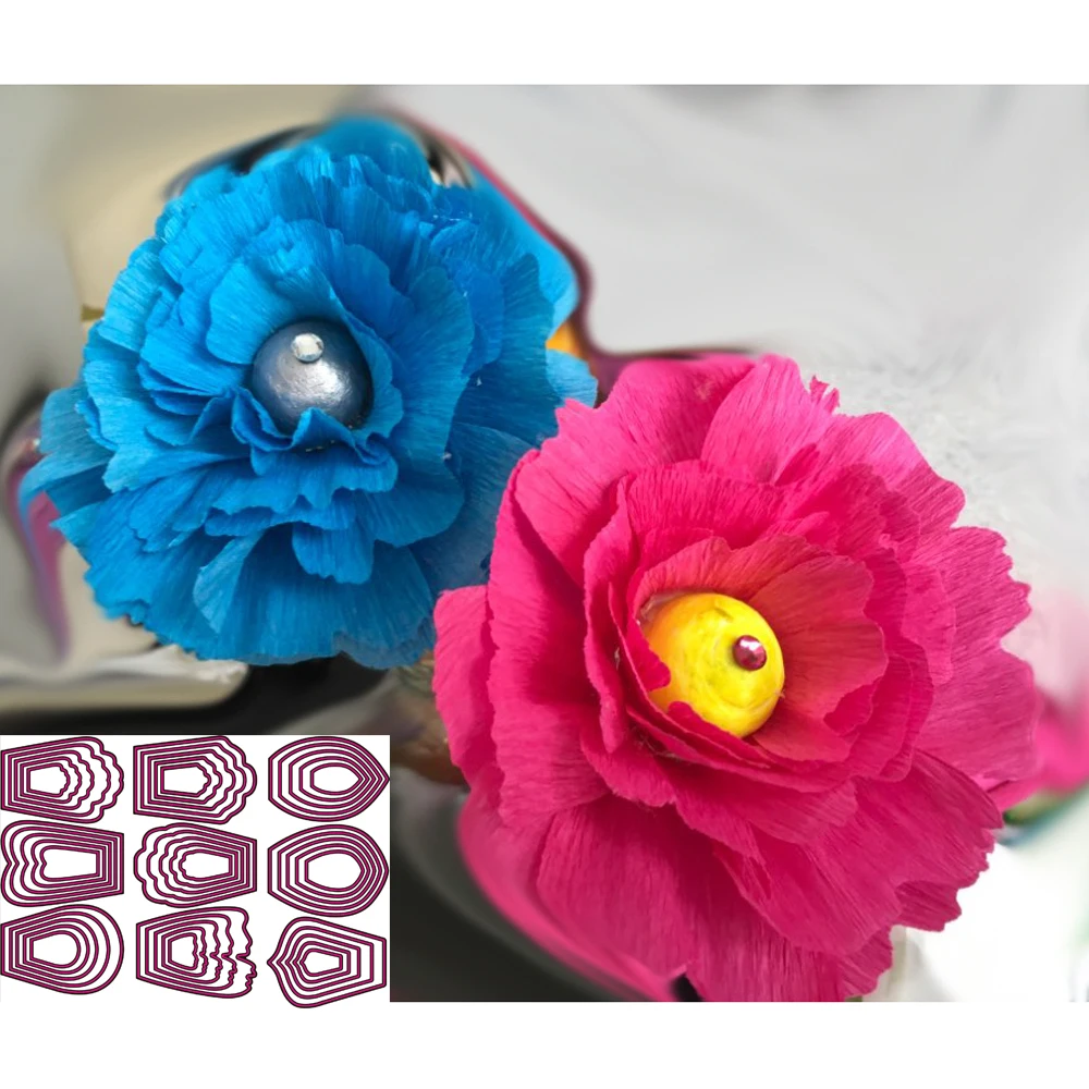 Красивые Искусственные металлические Вырубные штампы с разными лепестками