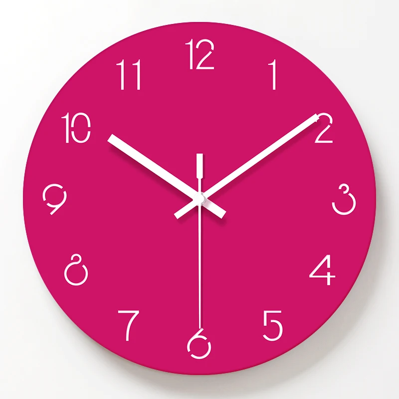 Wall Clock Simple Style Decorative Wooden 12inch Decoration Gift|Настенные часы| |