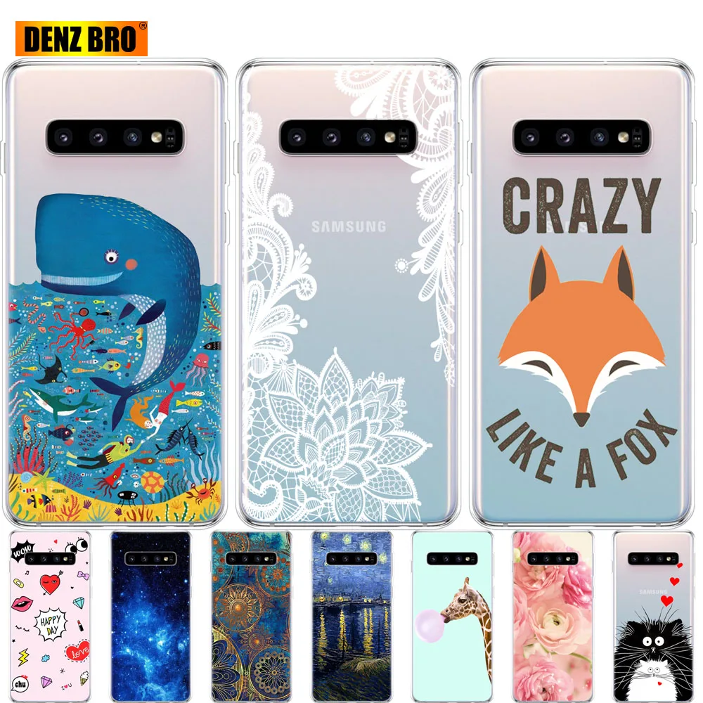 Чехол для Samsung Galaxy S10 чехол S10Plus силиконовый из ТПУ телефона E Plus G975F S 10