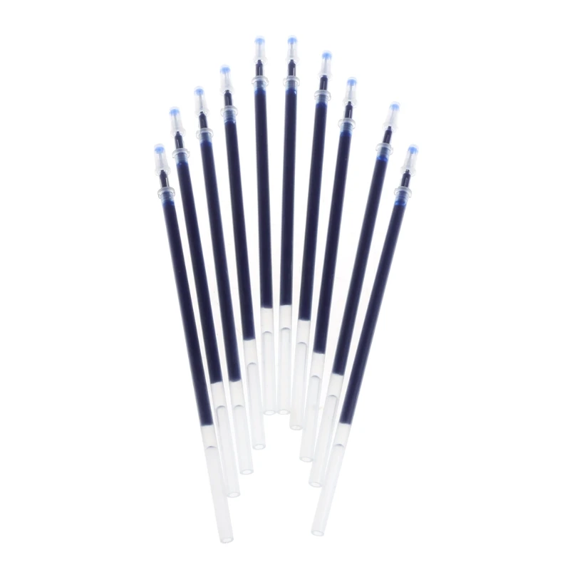 

10Pcs 0.38mm Gel Ink Ballpoint Pen Refill Black Blue Red Stationery Supply K5DB