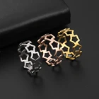 Кольца COOLTIME в виде звезды серебристого цвета кольца в виде Пентаграммы Кольца на палец из нержавеющей стали Изящные ювелирные изделия для женщин и мужчин подарок для девушки