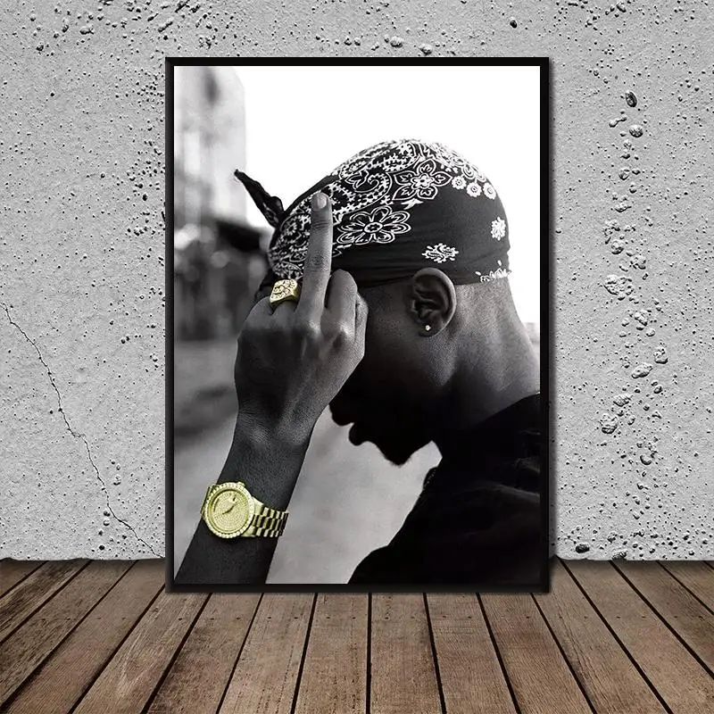 

1pcs HD Art Poster Tupac Amaru Shakur Poster Wall Picture Canvas Wall Art Painting for Bedroom Wall Dcor