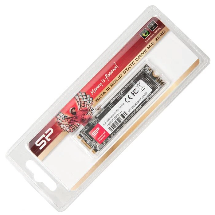 Твердотельный накопитель Silicon Power M55 SP120GBSS3M55M28 SSD M.2 120GB SATA III|Внутренние