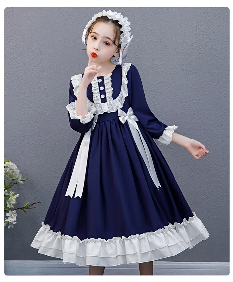 

Рождественское платье для девочек-подростков, кружевное пушистое платье с рюшами для девочек, весенние детские платья для девочек, детская ...