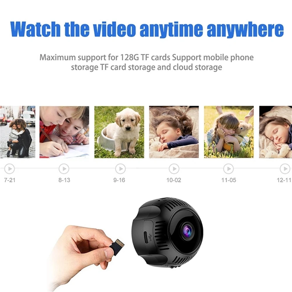 Купить Водонепроницаемая Спортивная Магнитная мини-камера 1080P HD с Wi-Fi маленькая портативная многофункциональная видеокамера DVR