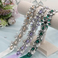 youlapan s476 transparent color rhinestone bridal wedding belt handmade diamond belt women belt accessories for wedding banquet