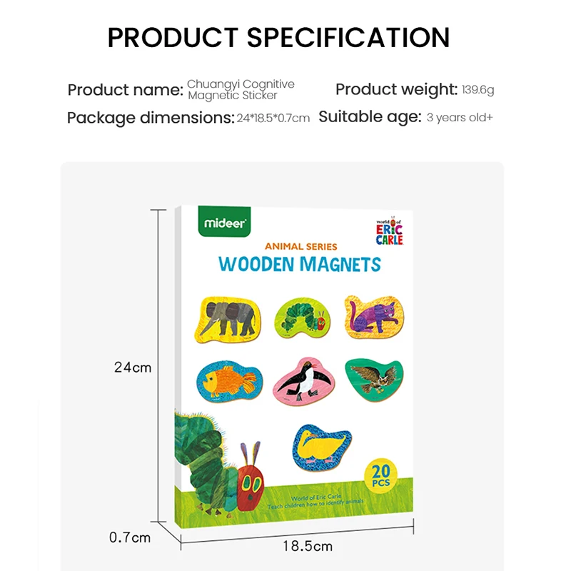 Детский Развивающий Пазл Mideer креативный познавательный голодный магнитный