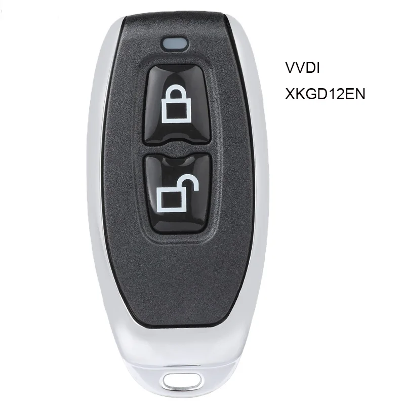 

KEYECU XHORSE Garage Type Universal Remote Key Fob 2 Button for VVDI Key Tool, XKGD12EN