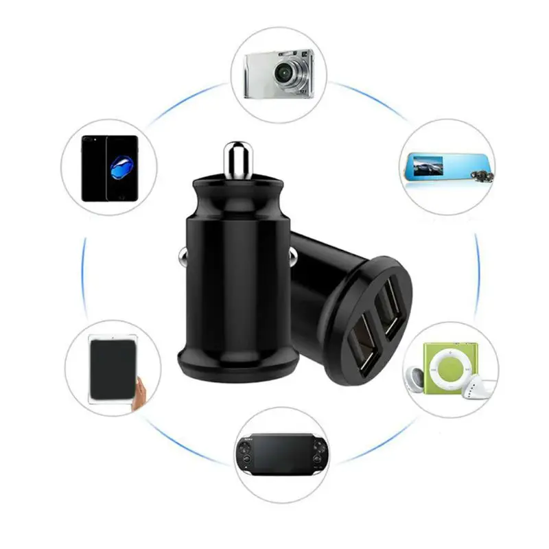 Intelligent Hidden Mini Car Charger Dual USB Interface Automatic Igniter Charging Multipurpose for Automobile Motorcycle Battery |
