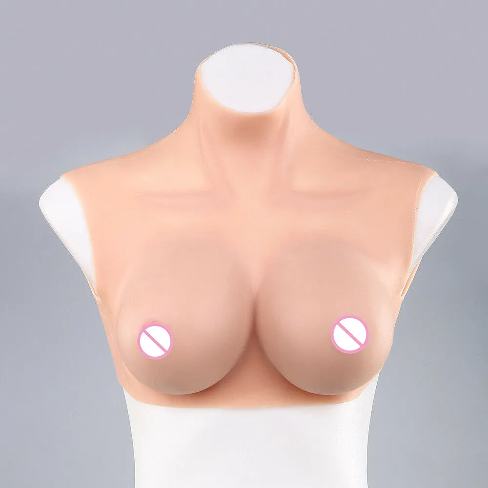 Chic E Cup Halfbody Silicone Breast Forms Clothes TG CD Artificial Boobs Enhancer Lingerie 2000g Color Beige Top Selling Product
