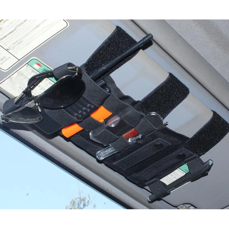 Tactical Molle Vehicle Sun Visor Organizer Panel Tool Pouch Car Truck Auto CD Storage Bag Sundries Accessories EDC Bag Holder