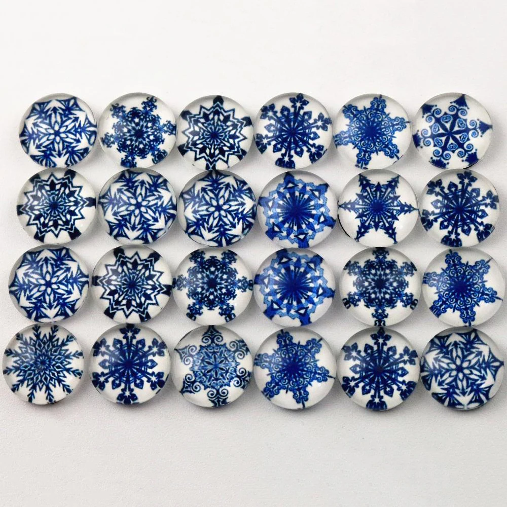 

Hot Sale 50pcs 12mm Mixed Handmade Photo Glass Cabochons (D5-25)