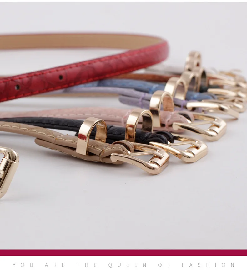 2020 Новый женский винтажный узкий пояс из искусственной кожи с пряжкой |