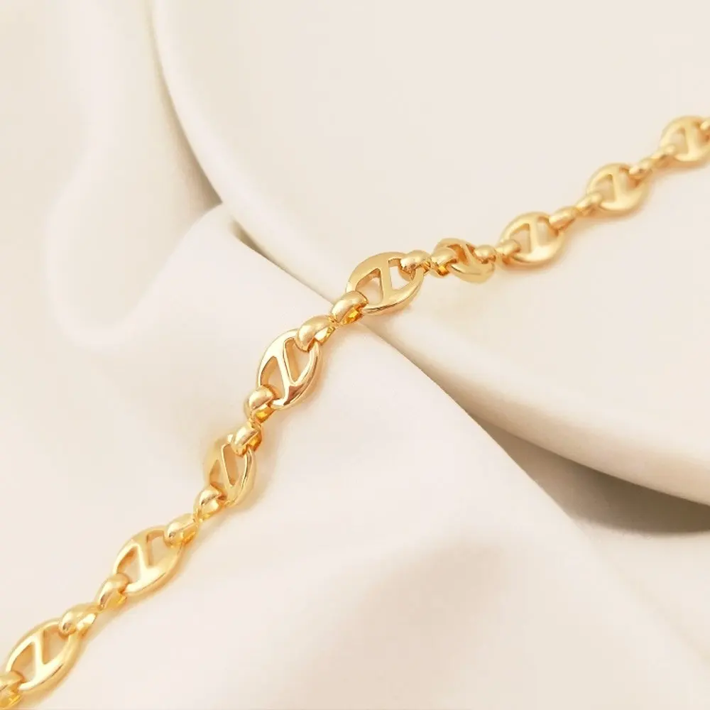 Цепочки 50 см превосходное качество позолоченные цепочки 14 к для ожерелья