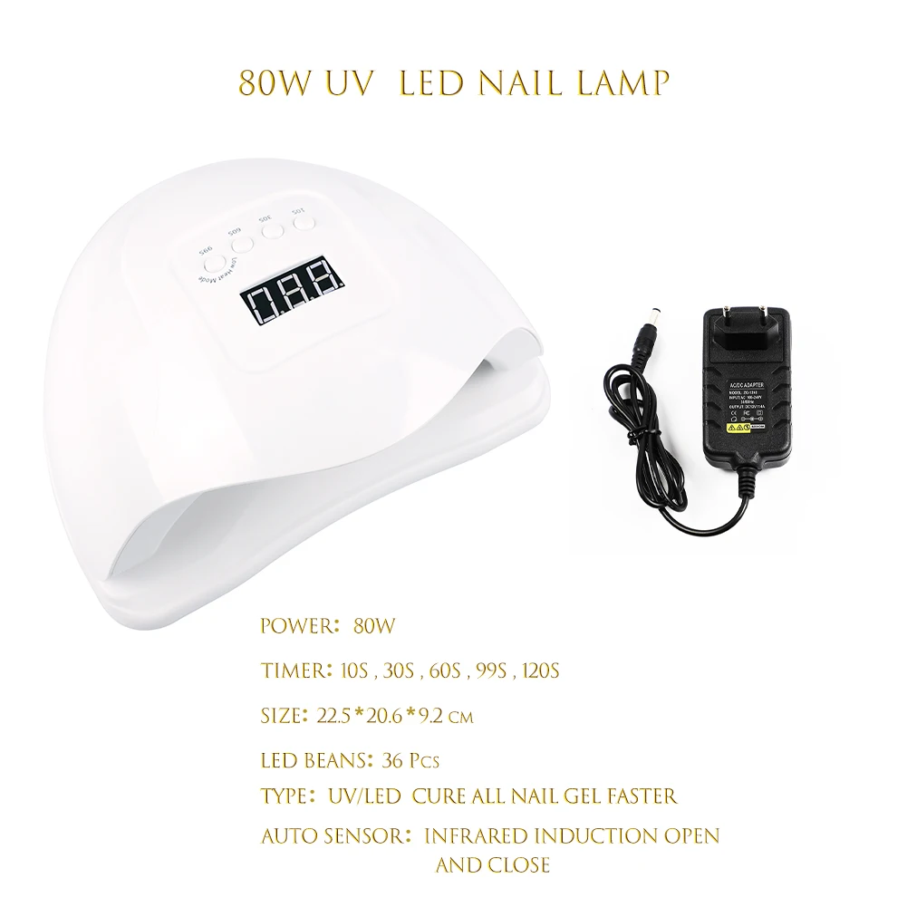 УФ лампа для отверждения геля ногтей сушилка светильник лампы трубчатый