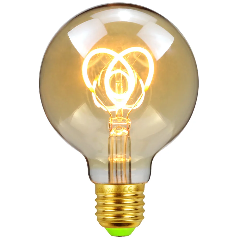 

Antique LED bulbs Creative Soft light Cat ears modeling Decorative lamp Spherical warm light Personalized retro lamp E27 2W