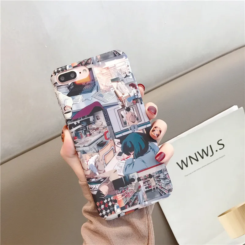 Мягкий чехол в японском стиле для iphone 6 6S 7 8 PLUS X 10 пластиковый с рисунком лисы 11 Pro XS
