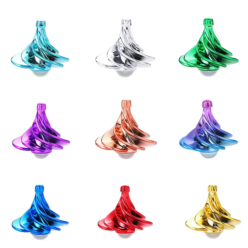 

Portable Wind Gyro Based Spinning Tops Fidget Decompression Spinner Desktop Stress Relief Toys for Kids and Adults