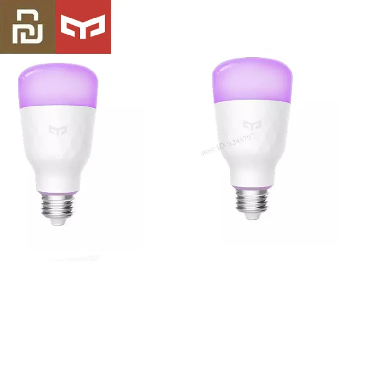 Type 2 Обновленная версия) крепление для спортивной камеры Xiao mi jia Yeelight Смарт светодиодный лампы Красочный 800 люмен 10 Вт E27 лимон умная лампа для mi home приложение - Цвет: Type 2