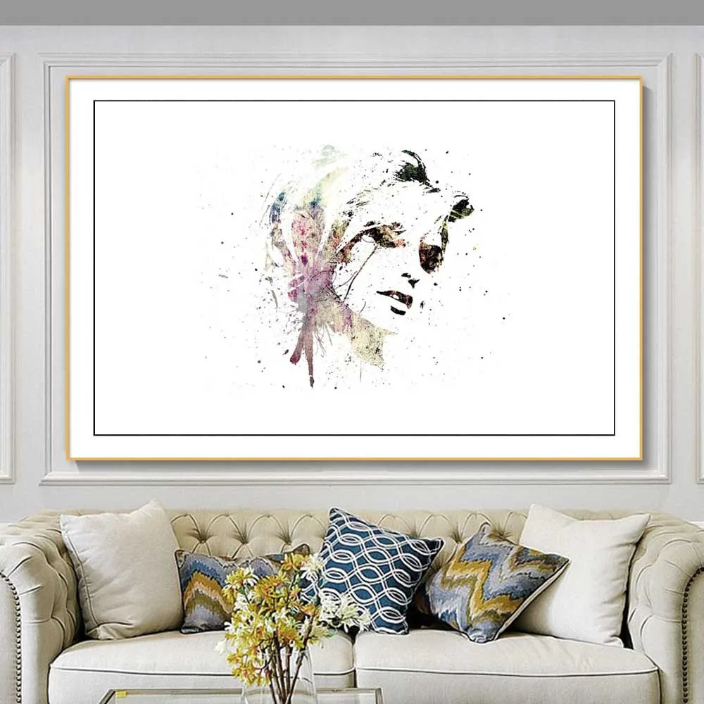 

Figure oil painting abstract image of Goddess art canvas painting living room corridor office home decoration mural