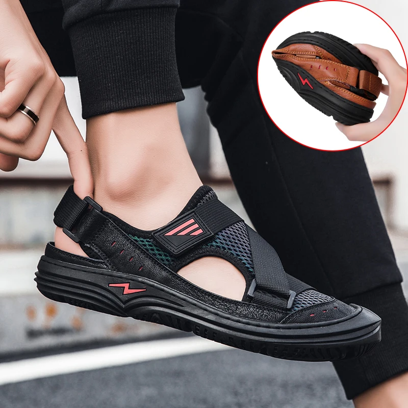 

Sandel For Men Beach Sandals Men Summer Man 2019 Outdoor For Sandalias De Cuero Para Hombre Work Verano Shoes Sandalia Masculina