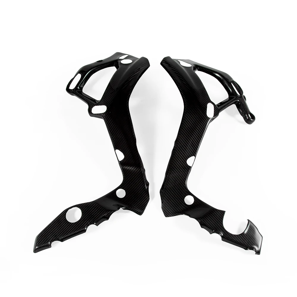 Новинка защитный чехол для рамы мотоцикла из углеродного волокна глянцевый 100%