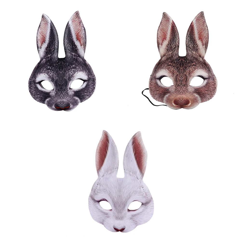 Косплей 3D вечерние реалистичные животные эва черно белые взрослые аниме лицо